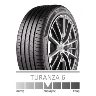225/55R18 BRIDGESTONE TURANZA 6 98V